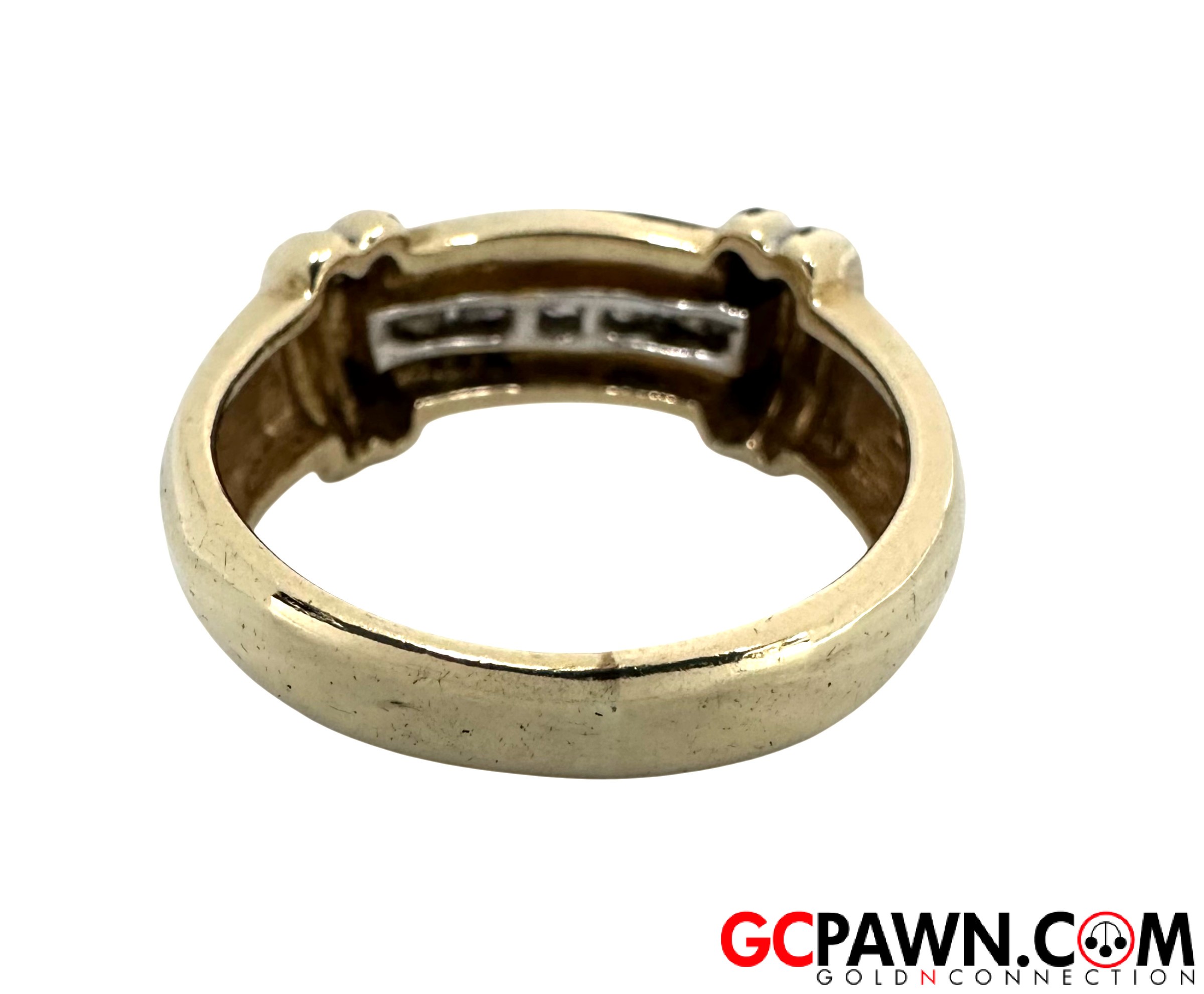 0.50 Men's Wedding band 14kt Yellow Gold-img-2