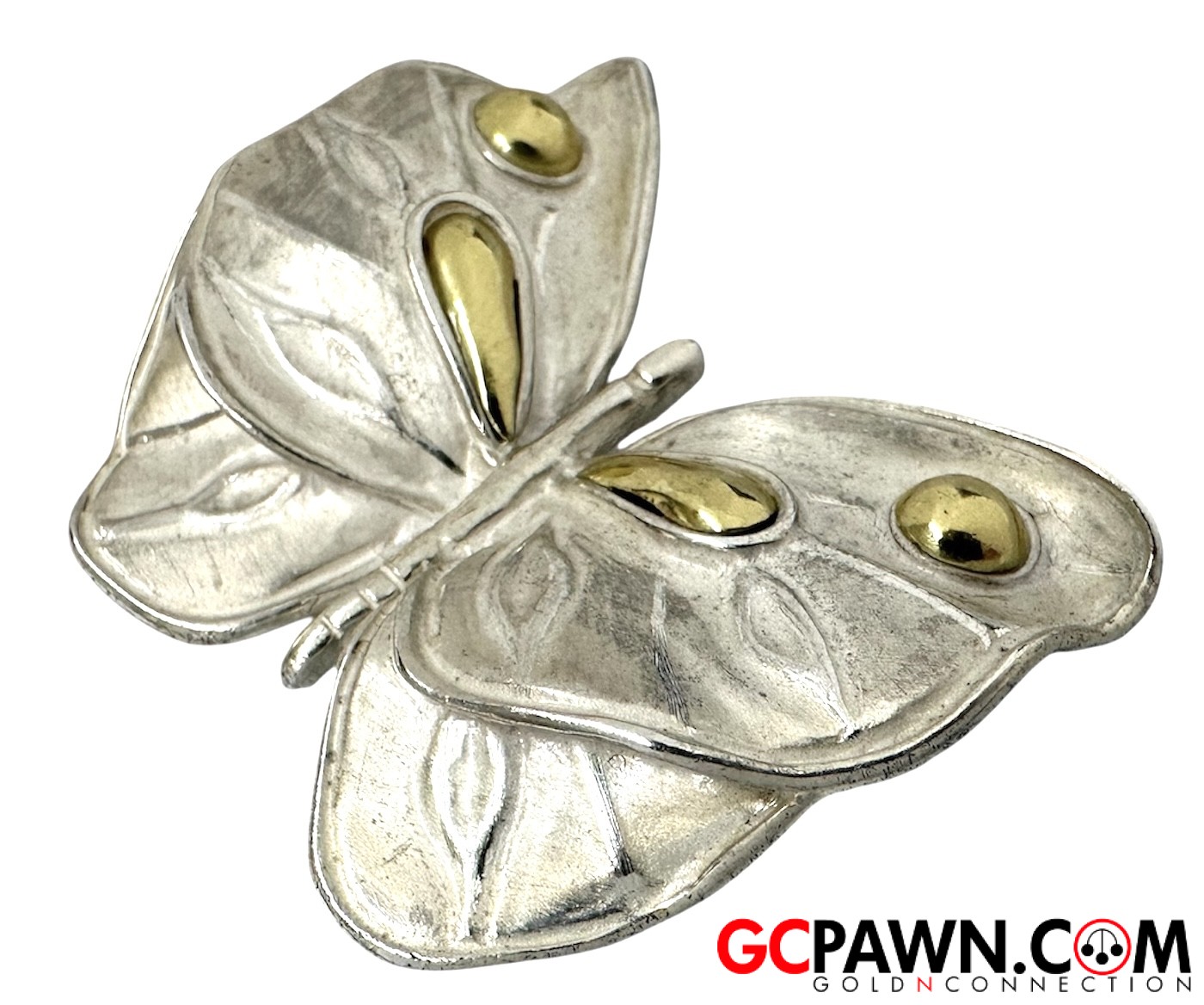 Women's Pin / Brooch .925 Silver and Gold-img-1