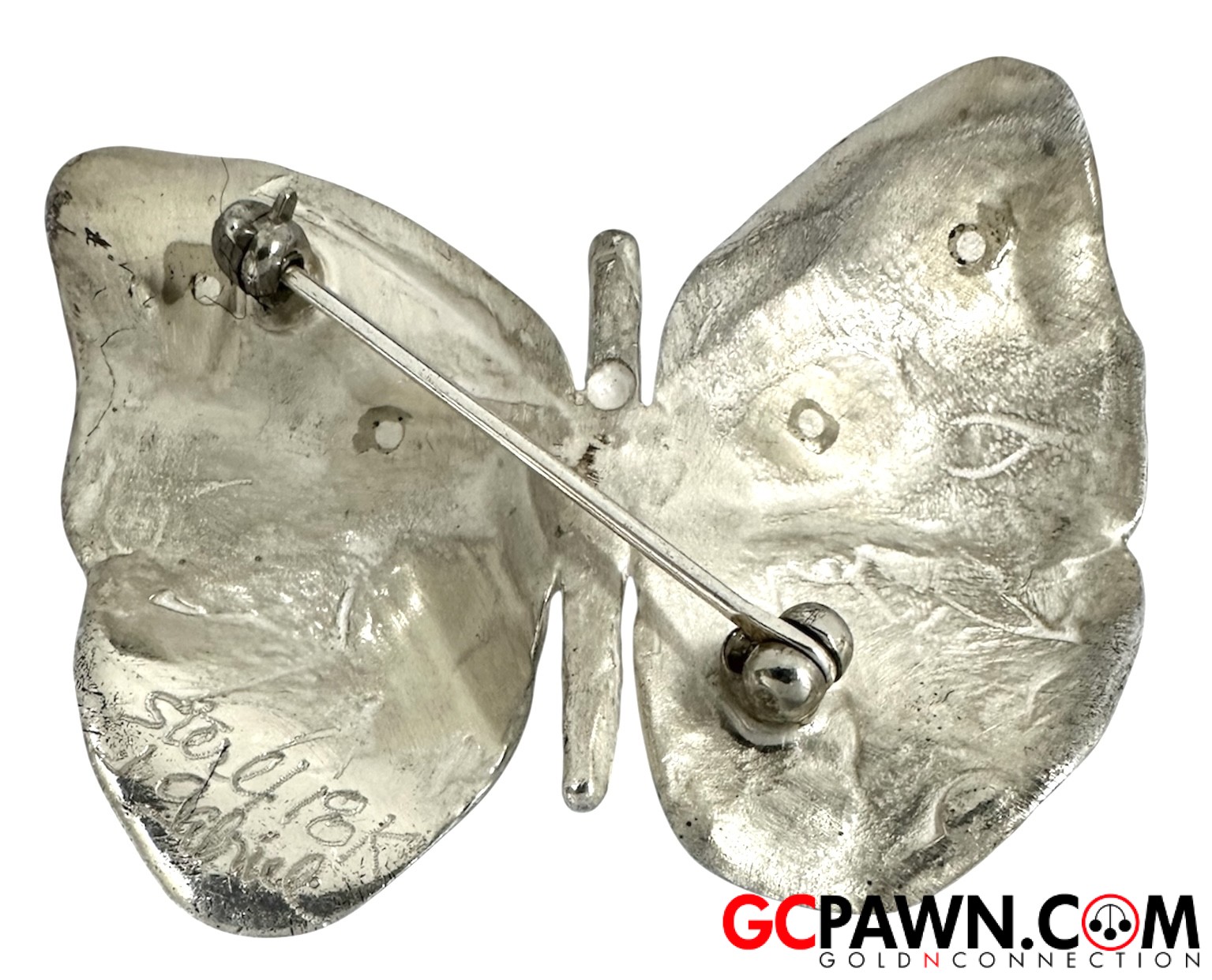 Women's Pin / Brooch .925 Silver and Gold-img-2