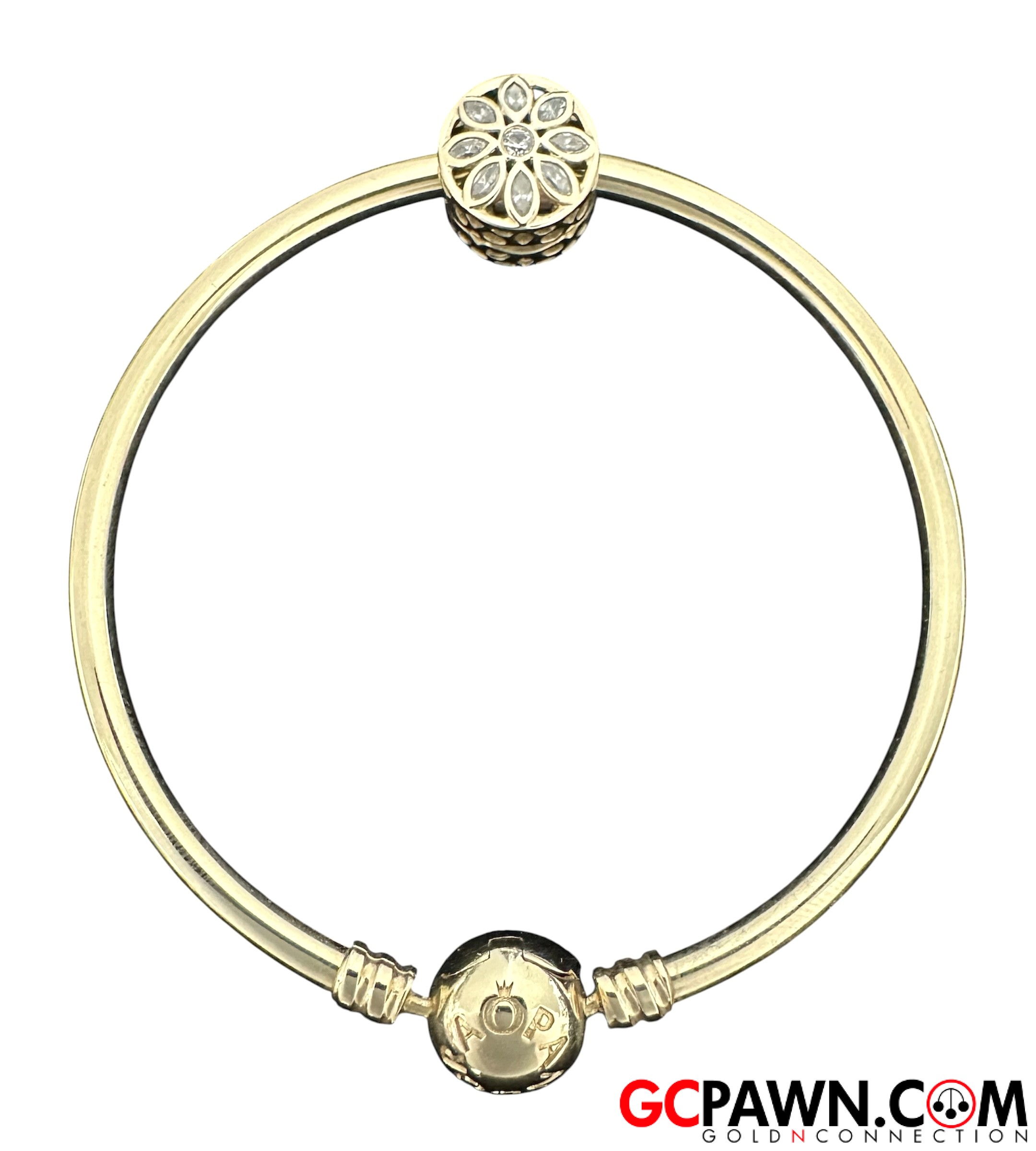 Pandora Women's Bangle 14kt Yellow Gold-img-0