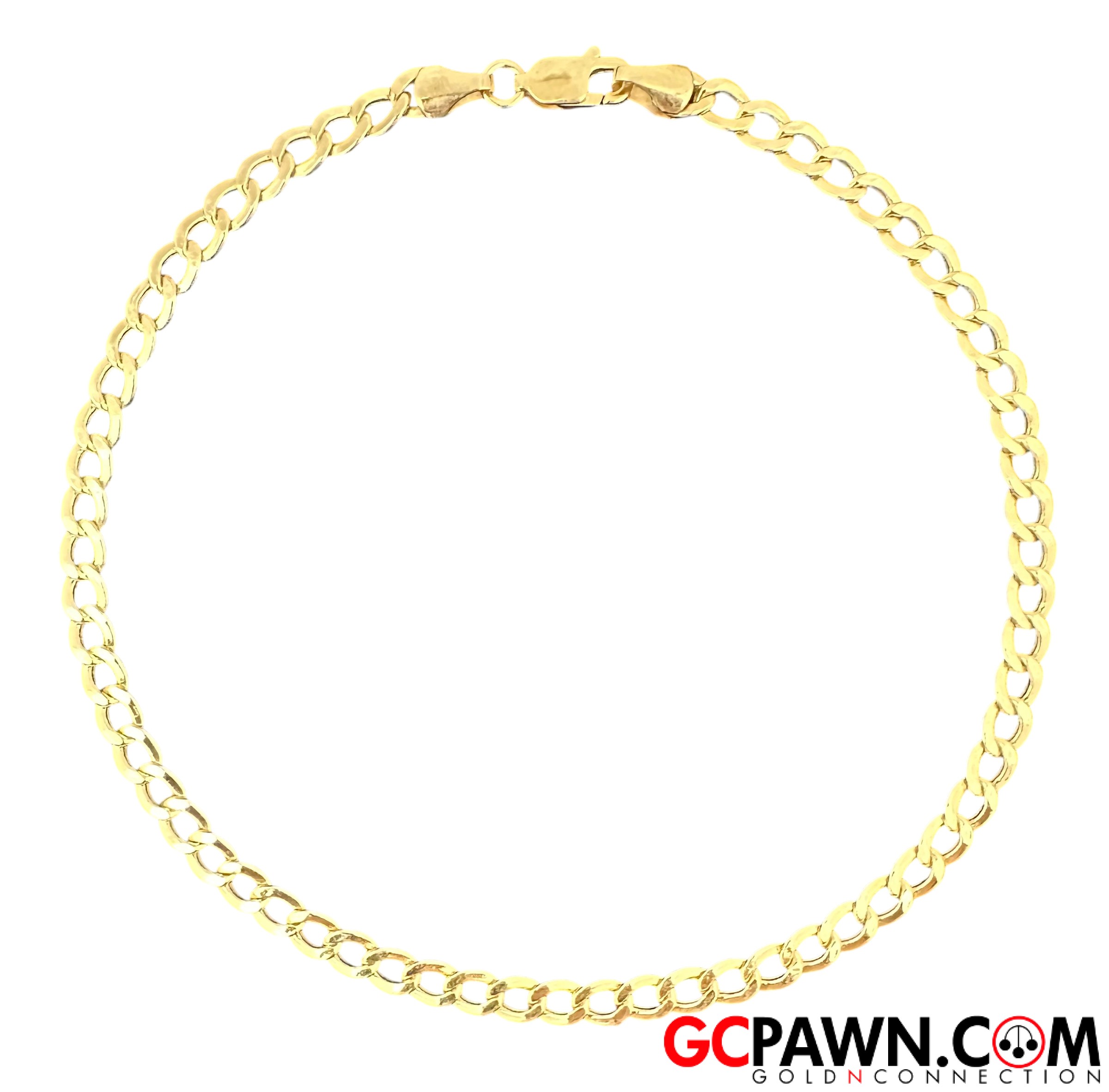 Unisex Anklet 10kt Yellow Gold-img-0