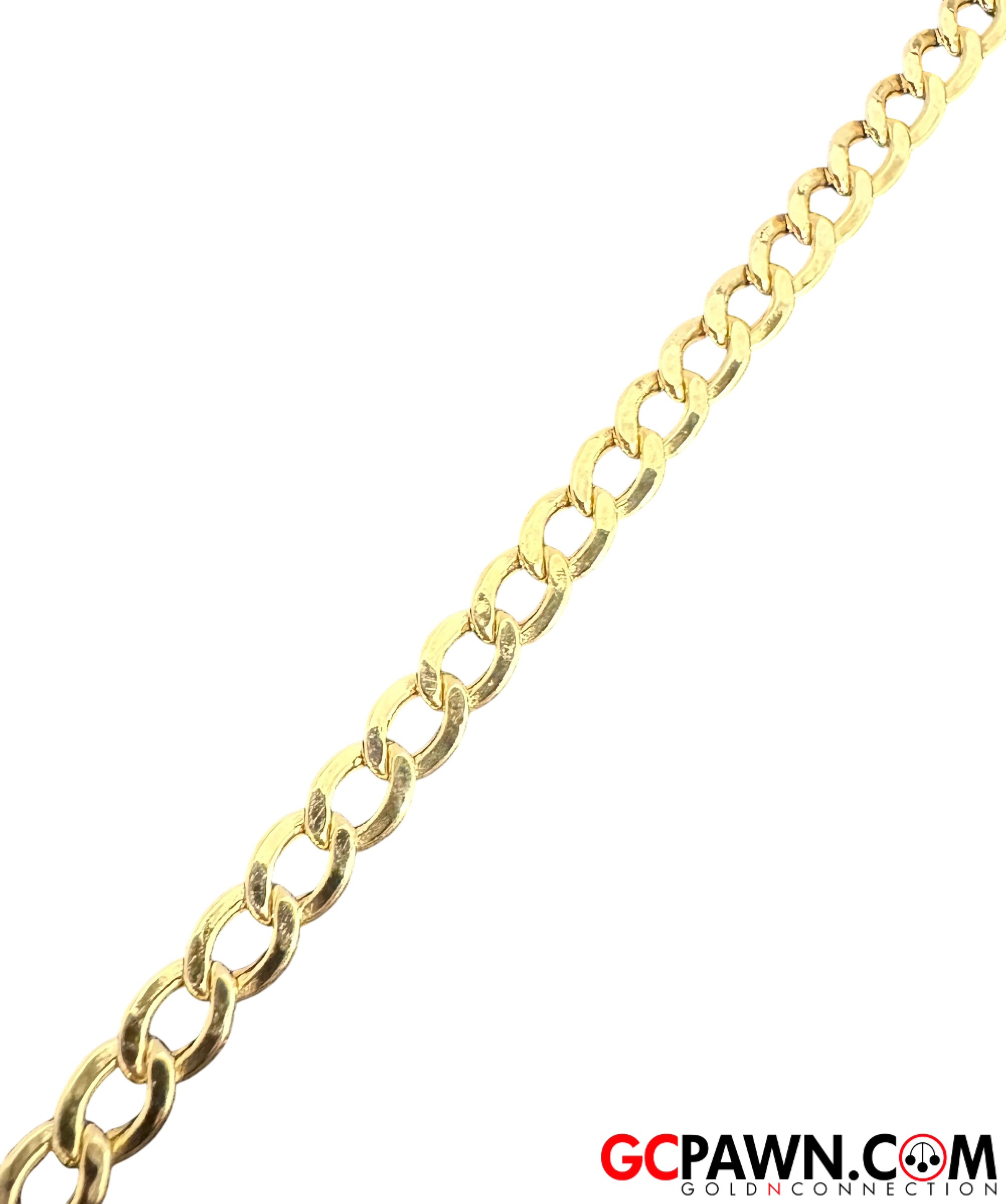 Unisex Anklet 10kt Yellow Gold-img-1