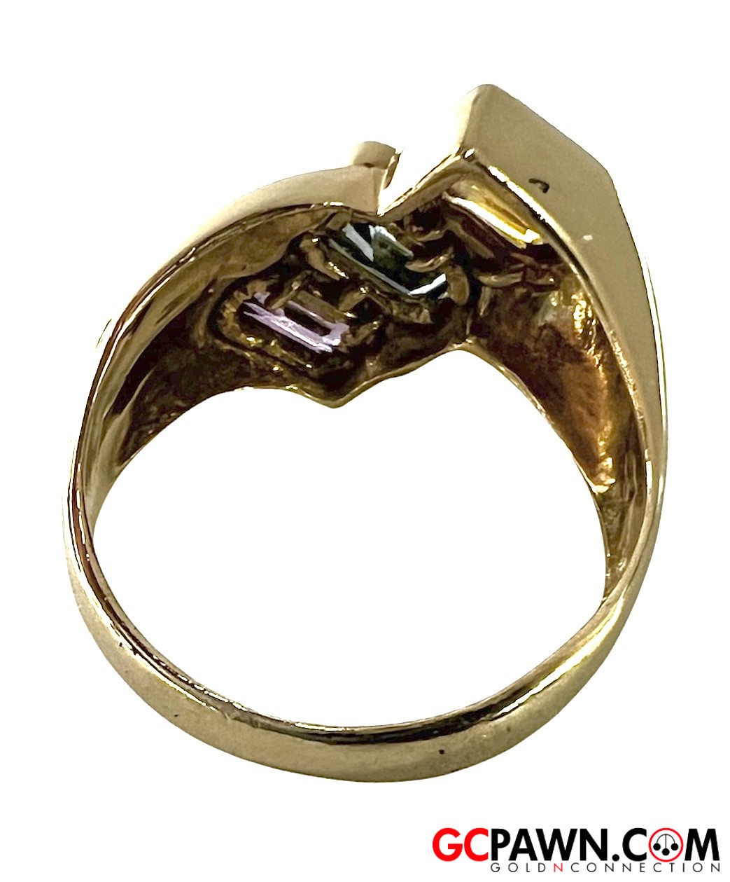 Women's Cluster ring 14kt Yellow Gold-img-2