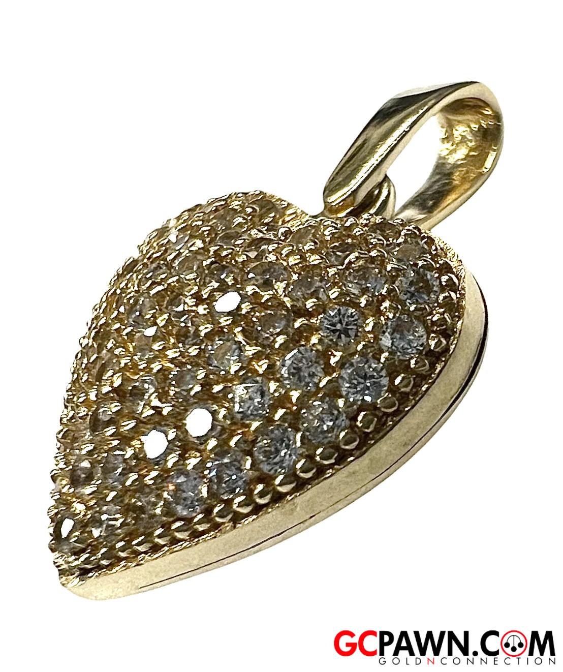 Cubic Zirconia Women's Charm 14kt Yellow Gold-img-2