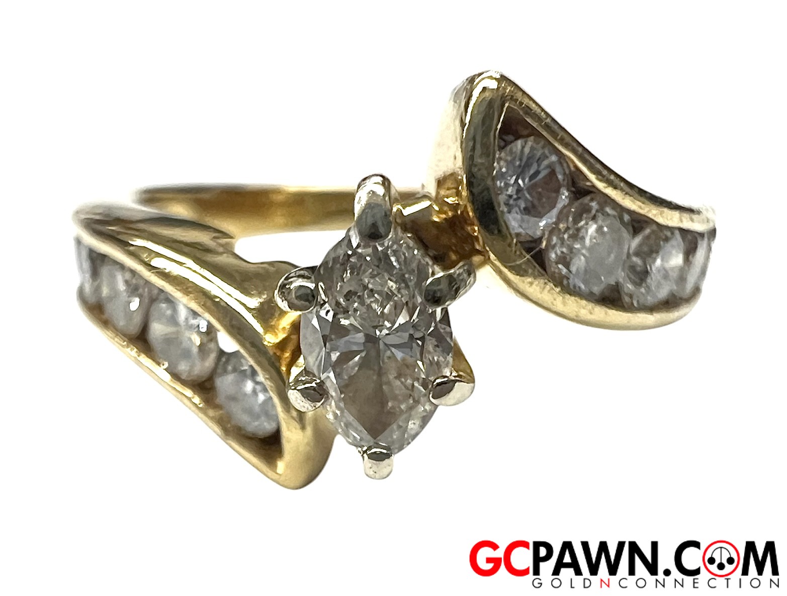 Women's Solitaire ring 14kt Yellow Gold-img-0