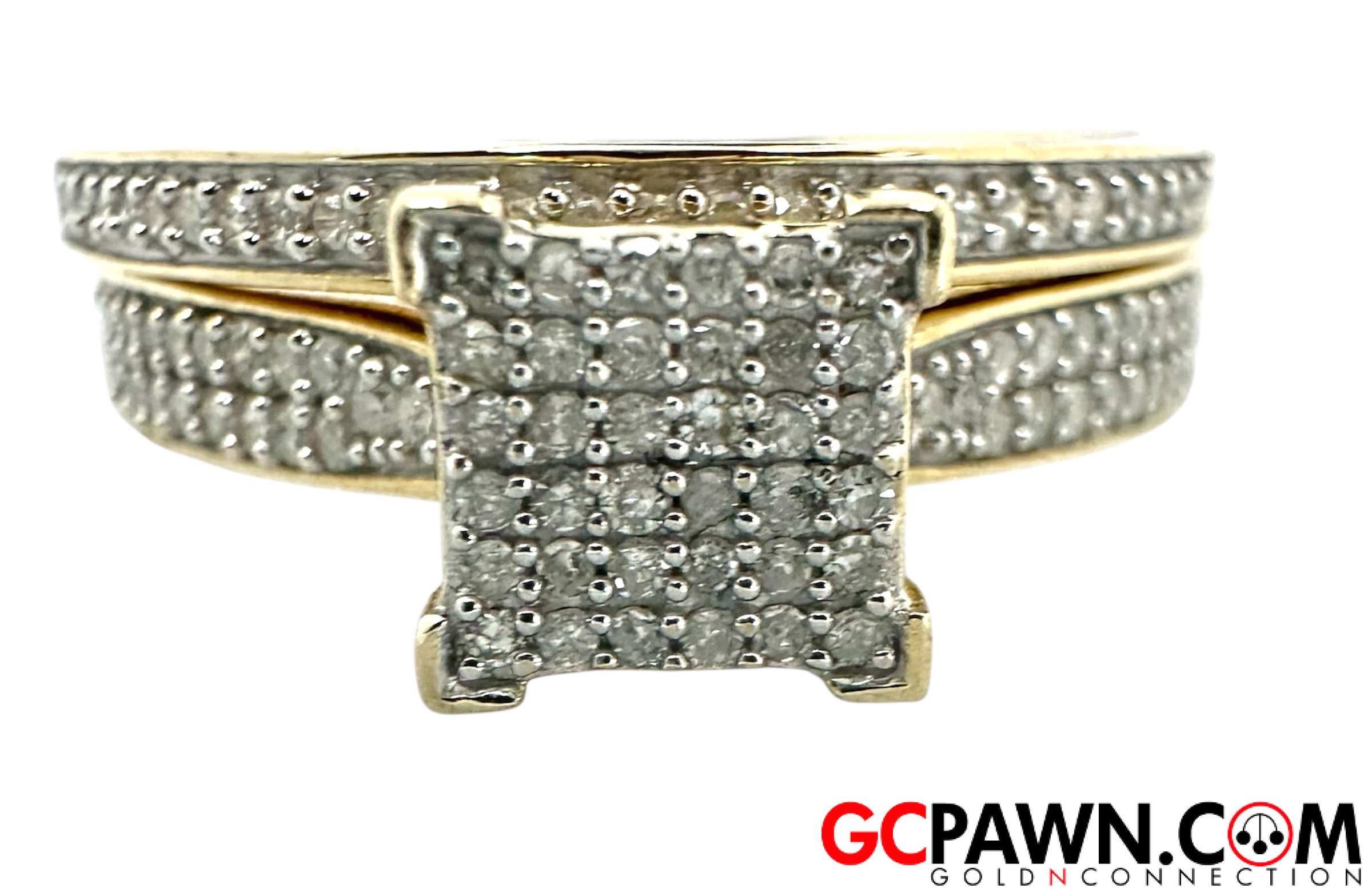Hk Women's Wedding set 10kt Yellow Gold-img-0