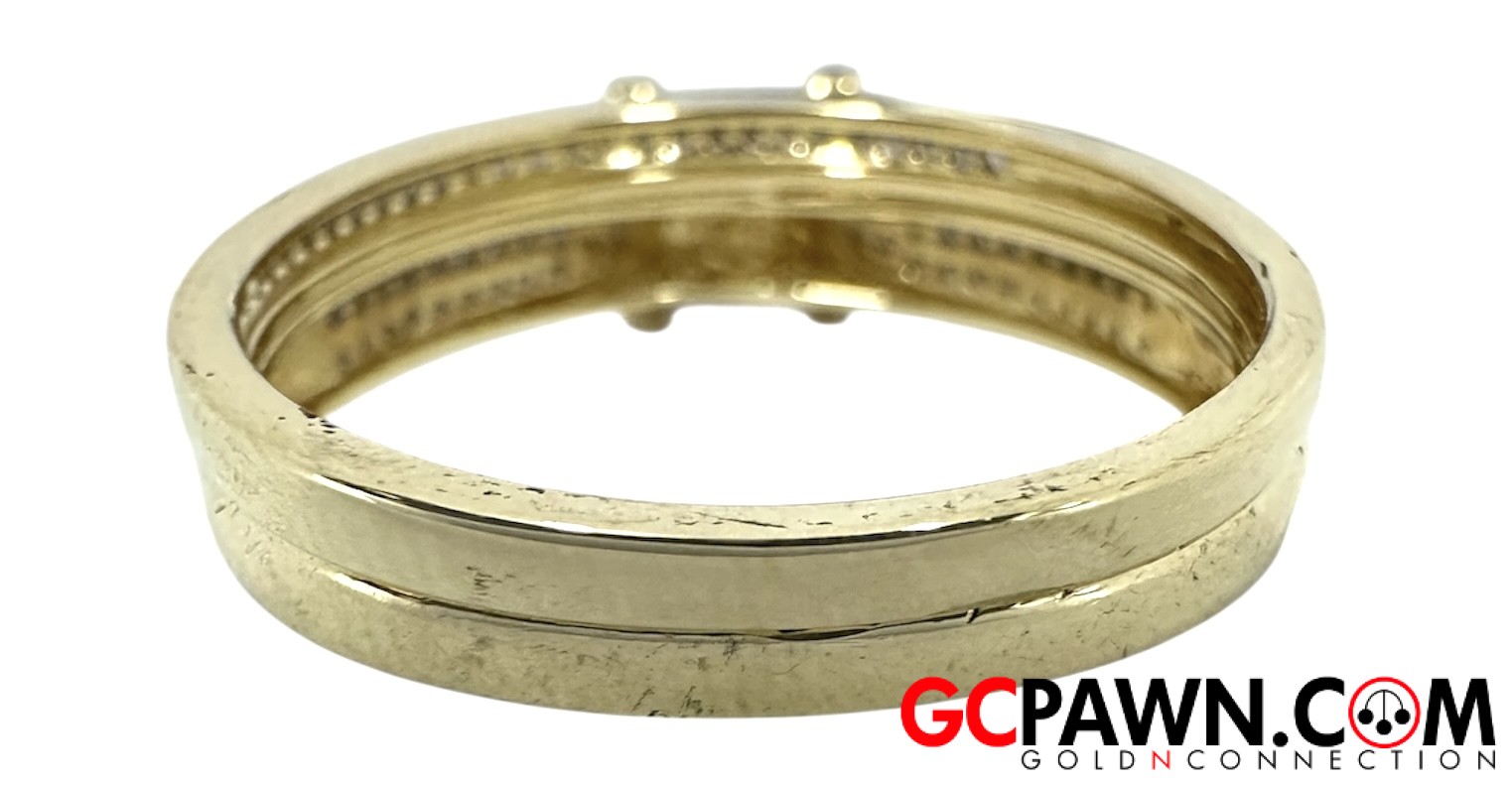 Hk Women's Wedding set 10kt Yellow Gold-img-2