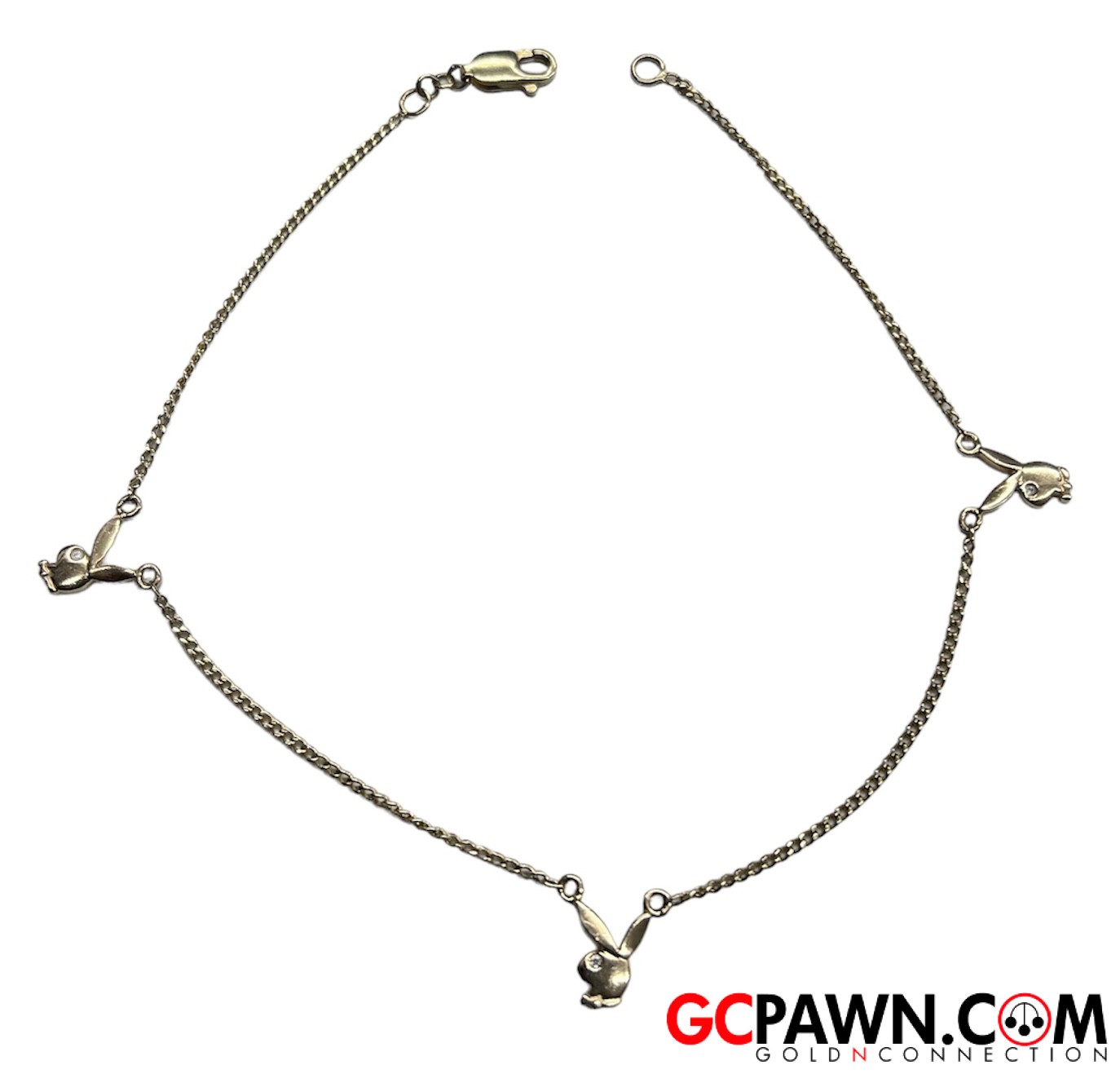 3 Women's Anklet 14kt Yellow Gold-img-0