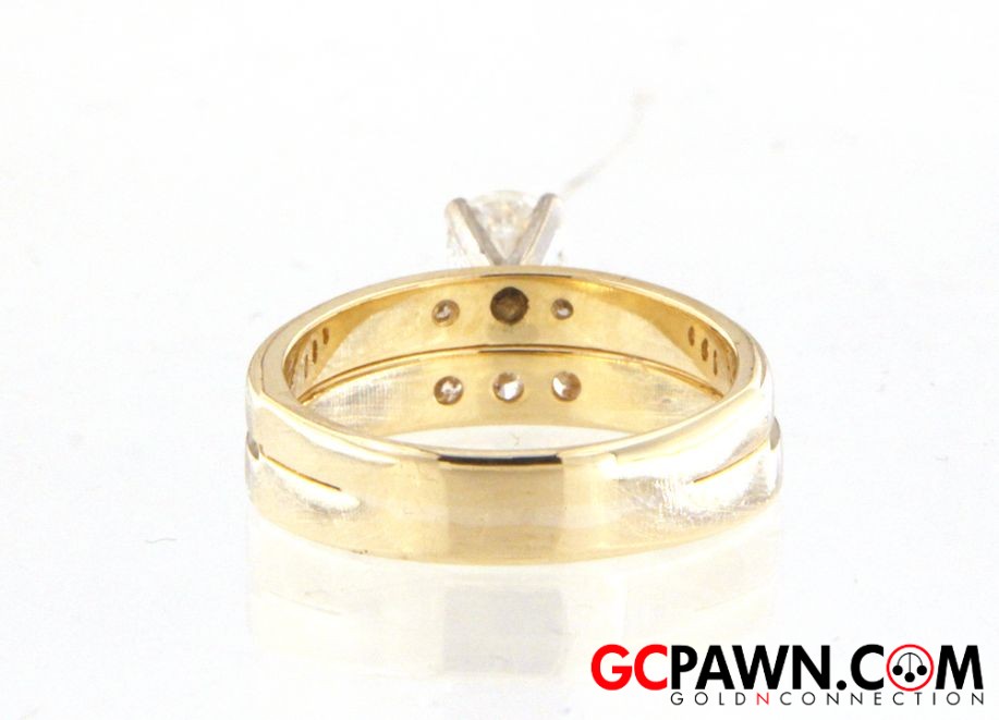 5 Women's Wedding set 14kt Yellow and White Gold-img-2