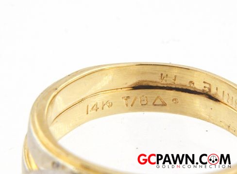 5 Women's Wedding set 14kt Yellow and White Gold-img-4