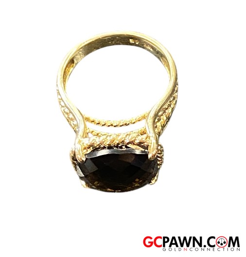 4.0 Women's Solitaire ring 14kt Yellow Gold-img-1