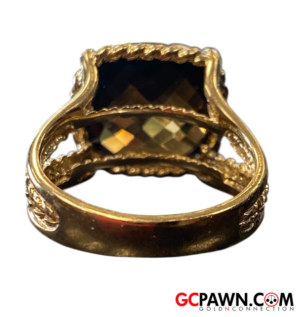 4.0 Women's Solitaire ring 14kt Yellow Gold-img-4