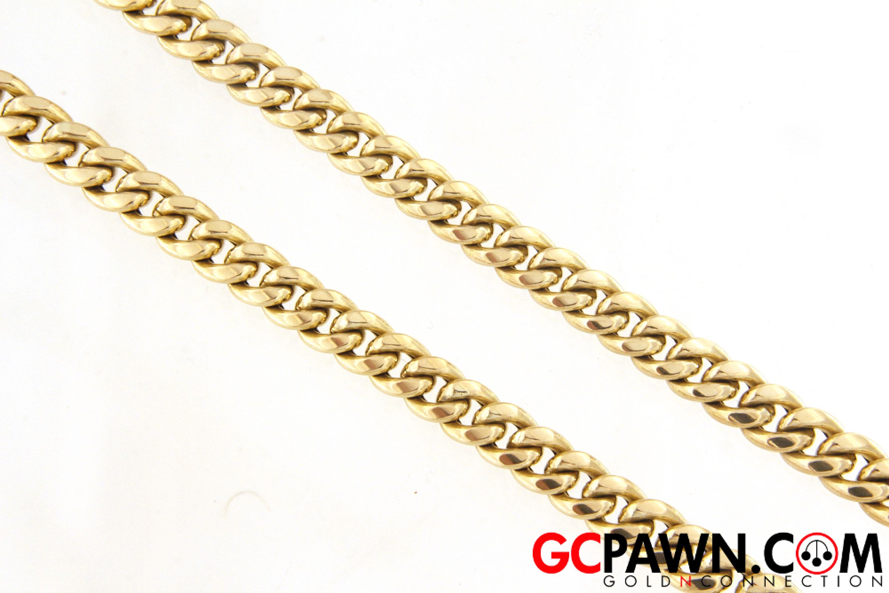 8.6mm Unisex Chain 10kt Yellow Gold-img-0