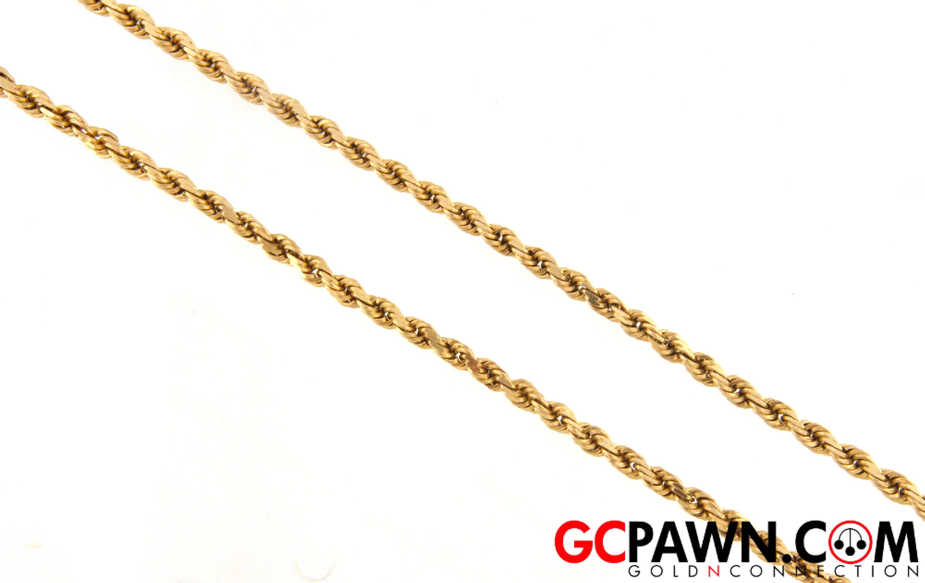 3.4mm Unisex Chain 10kt Yellow Gold-img-0