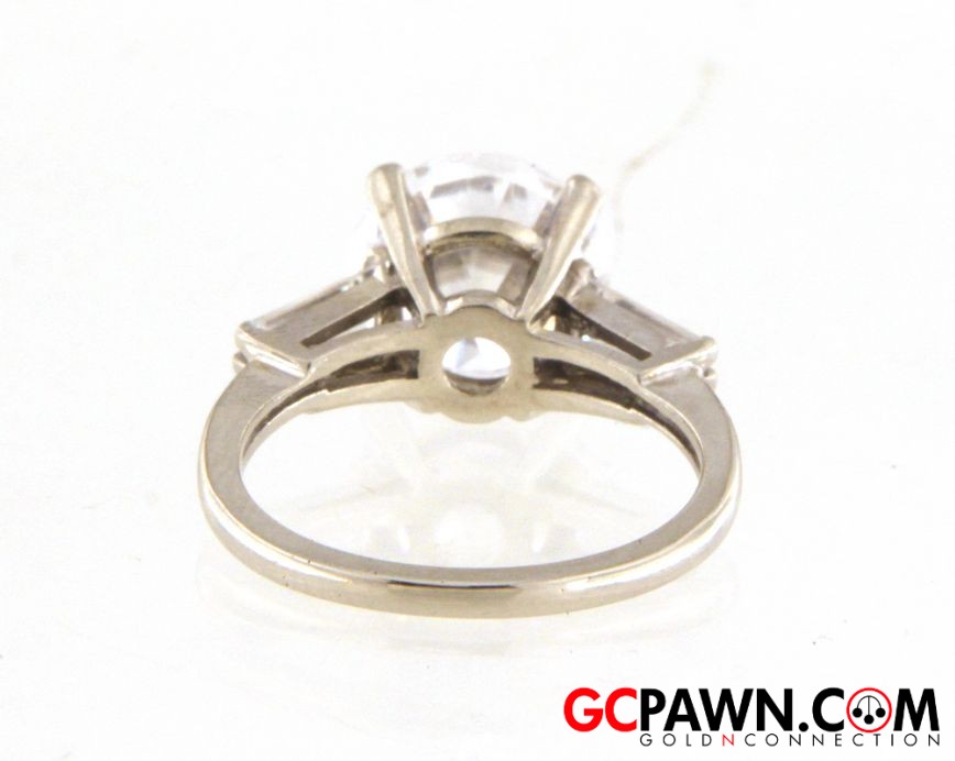 Women's Wedding band 14kt White Gold-img-2