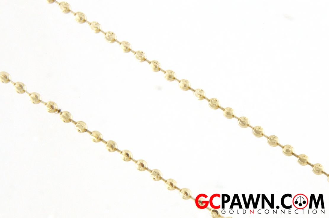 1.7mm Women's Anklet 10kt Yellow Gold-img-1