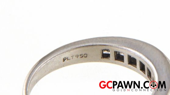 Diamond Women's Wedding band .950 Platinum-img-4