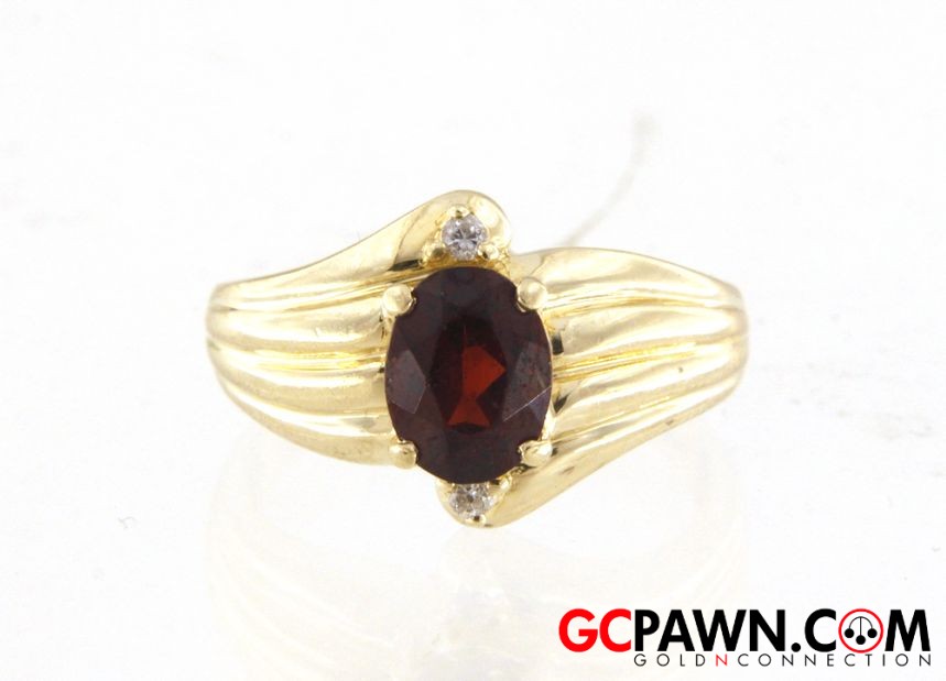 1 Women's Cluster ring 14kt Yellow Gold-img-0