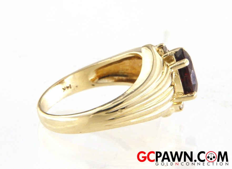 1 Women's Cluster ring 14kt Yellow Gold-img-1