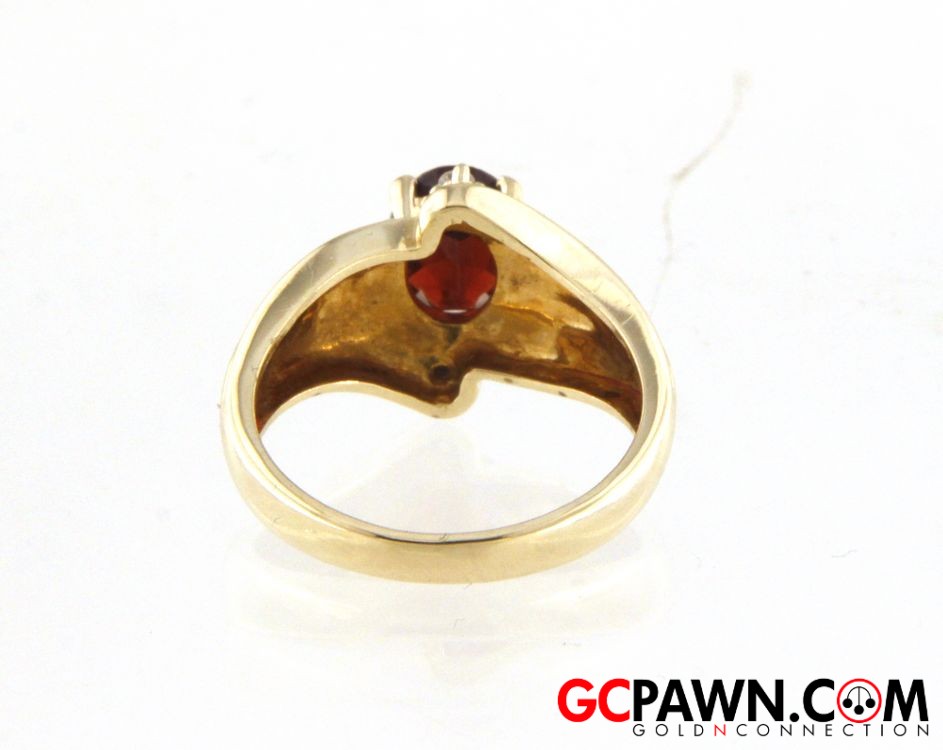 1 Women's Cluster ring 14kt Yellow Gold-img-2