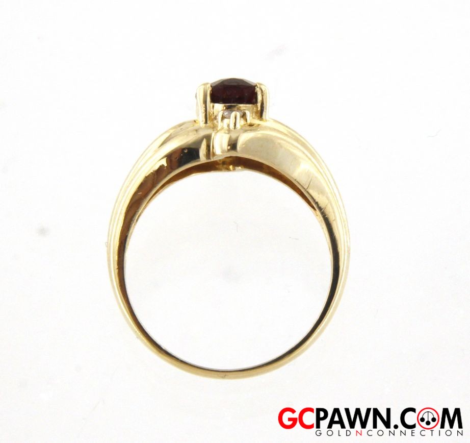 1 Women's Cluster ring 14kt Yellow Gold-img-3