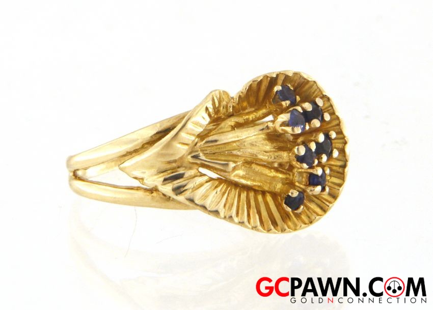 Women's Cluster ring 18kt Yellow Gold-img-0