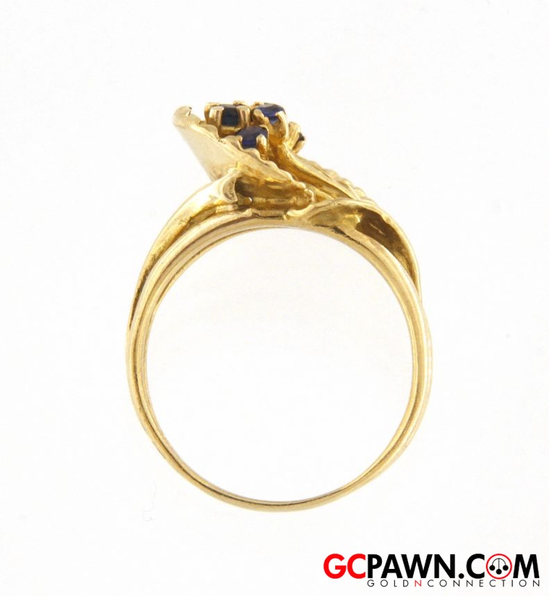 Women's Cluster ring 18kt Yellow Gold-img-4