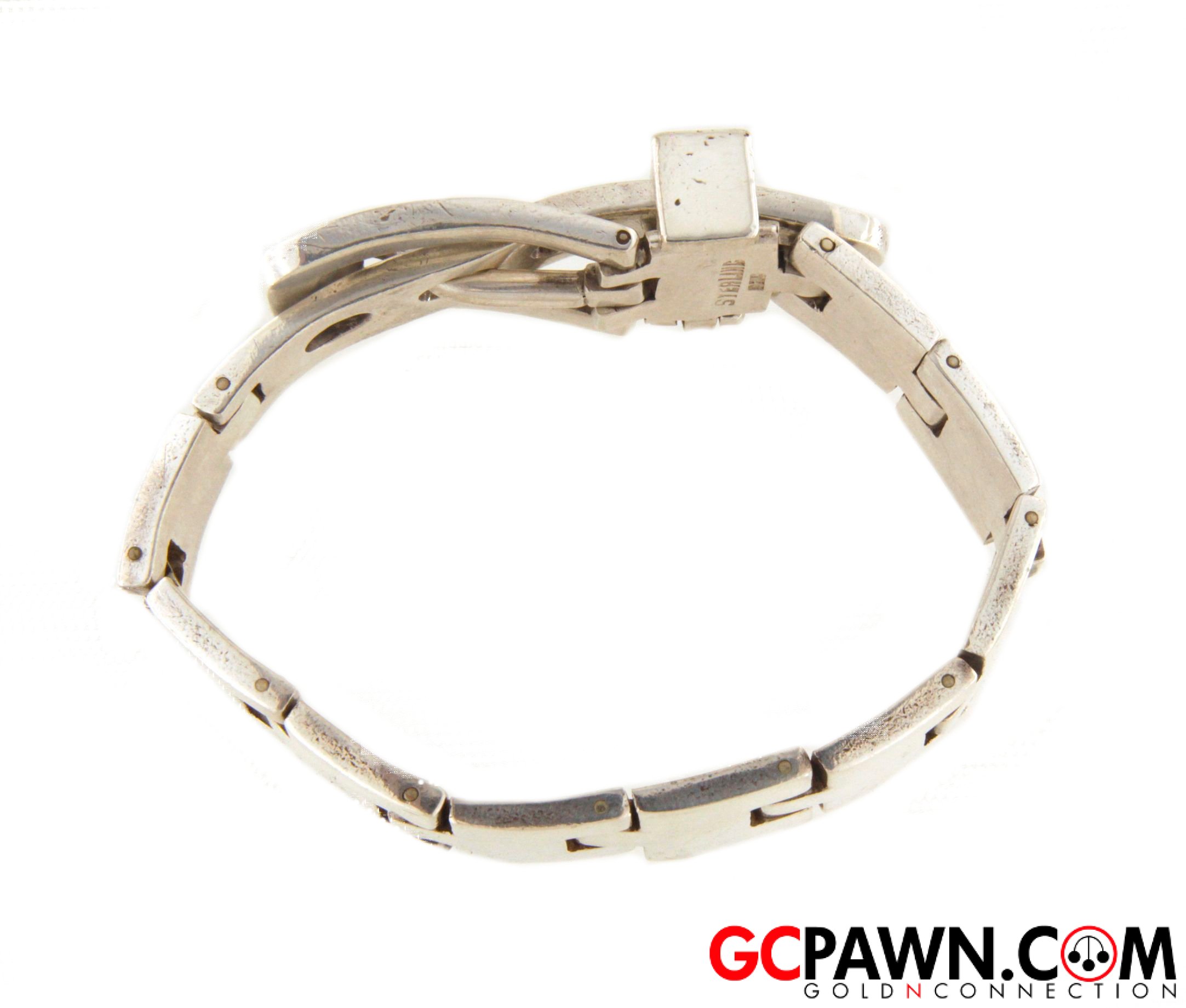 Belt Buckle Unisex Bracelet .925 Silver-img-4