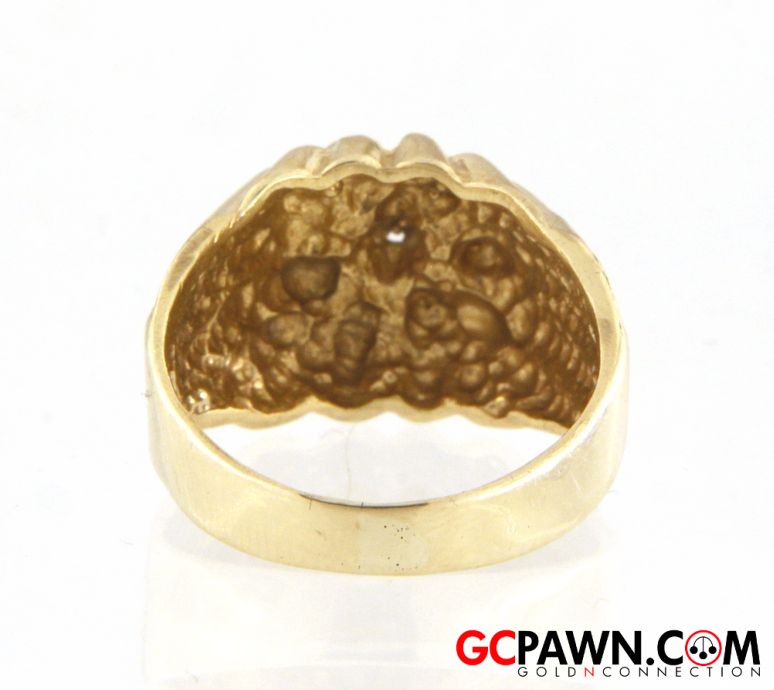 Unisex Fashion Ring 10kt Yellow Gold-img-3
