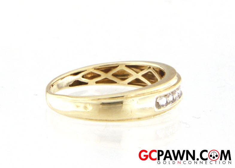Men's Wedding band 10kt Yellow Gold-img-1