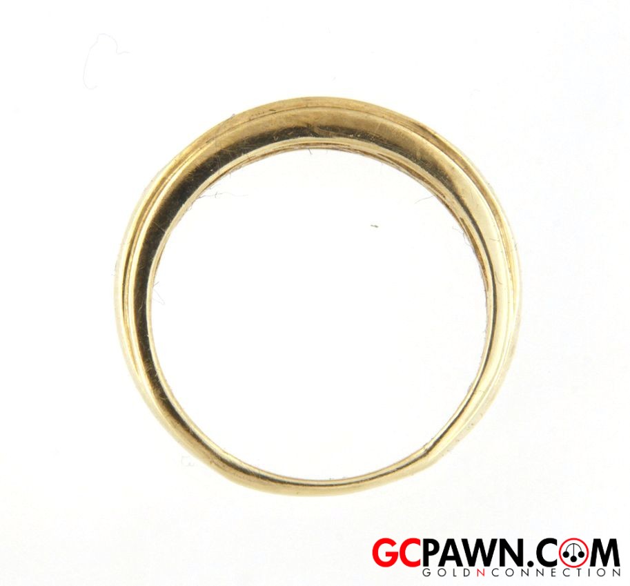 Men's Wedding band 10kt Yellow Gold-img-3