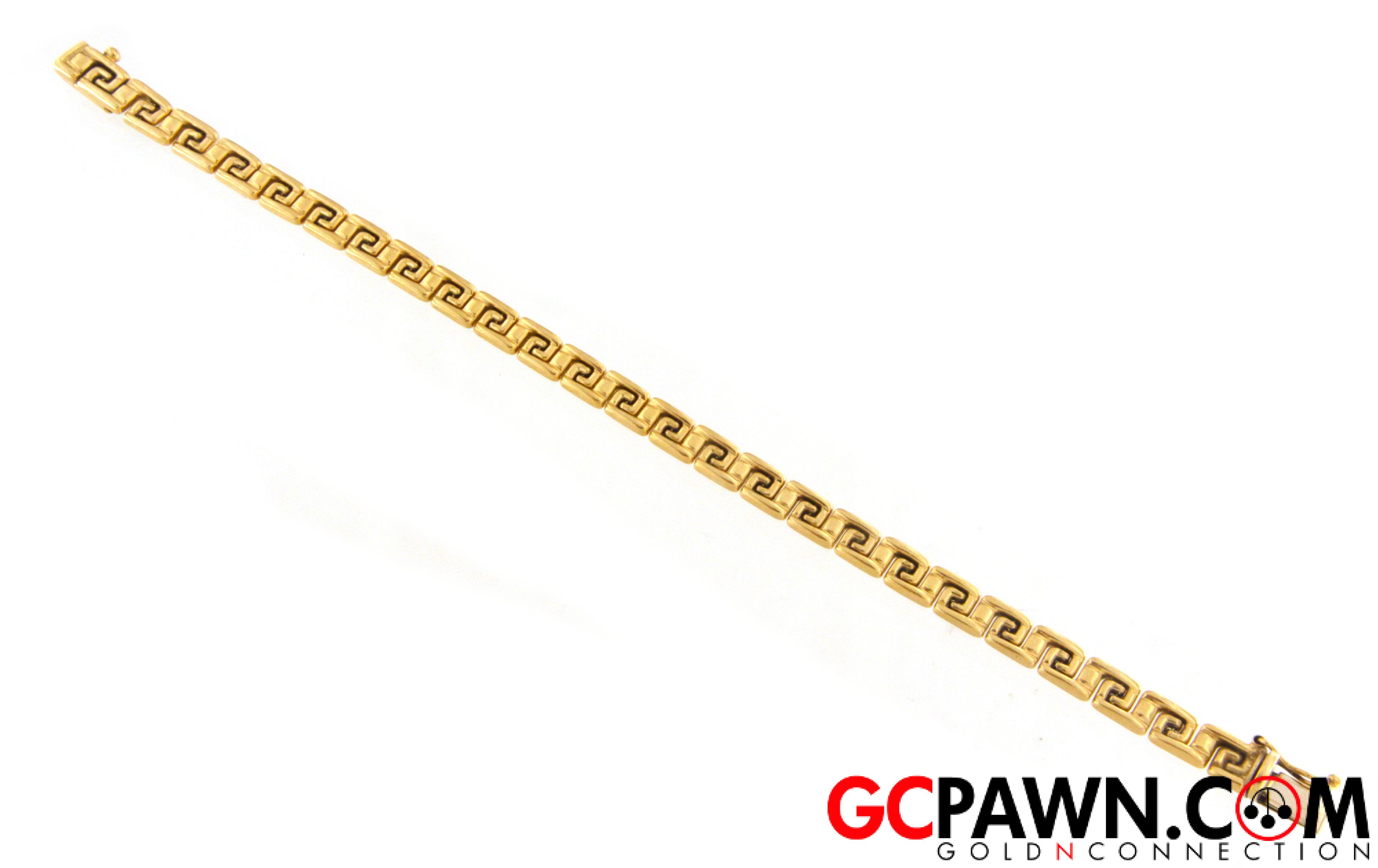 6.3mm Unisex Bracelet 18kt Yellow Gold Bracelets at