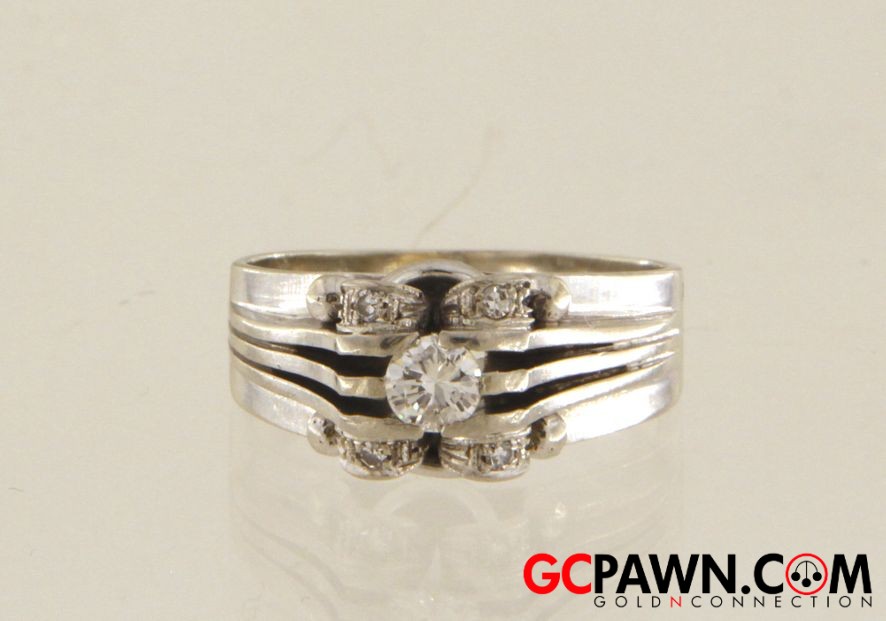 Diamond Women's Fashion Ring 18kt White Gold-img-0