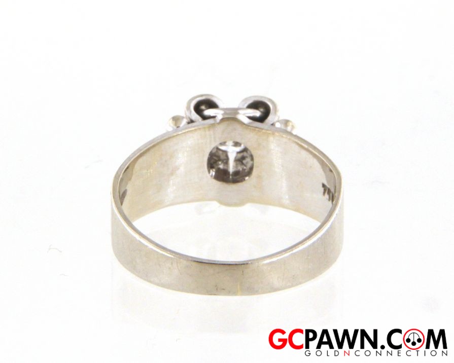 Diamond Women's Fashion Ring 18kt White Gold-img-2
