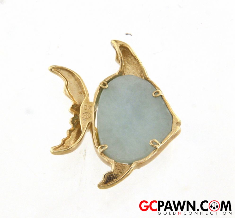 Angelfish Women's Charm 10kt Yellow Gold-img-1