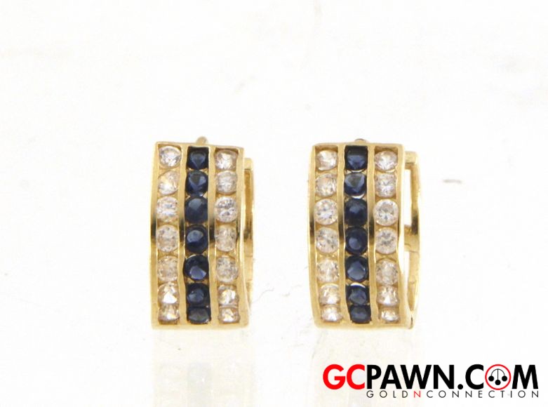 5.5mm Women's Earrings 10kt Yellow Gold-img-0