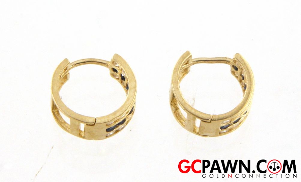5.5mm Women's Earrings 10kt Yellow Gold-img-1