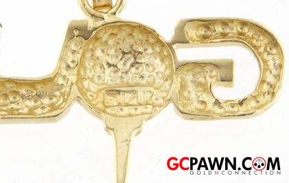 Unisex Charm 14kt Yellow Gold-img-2