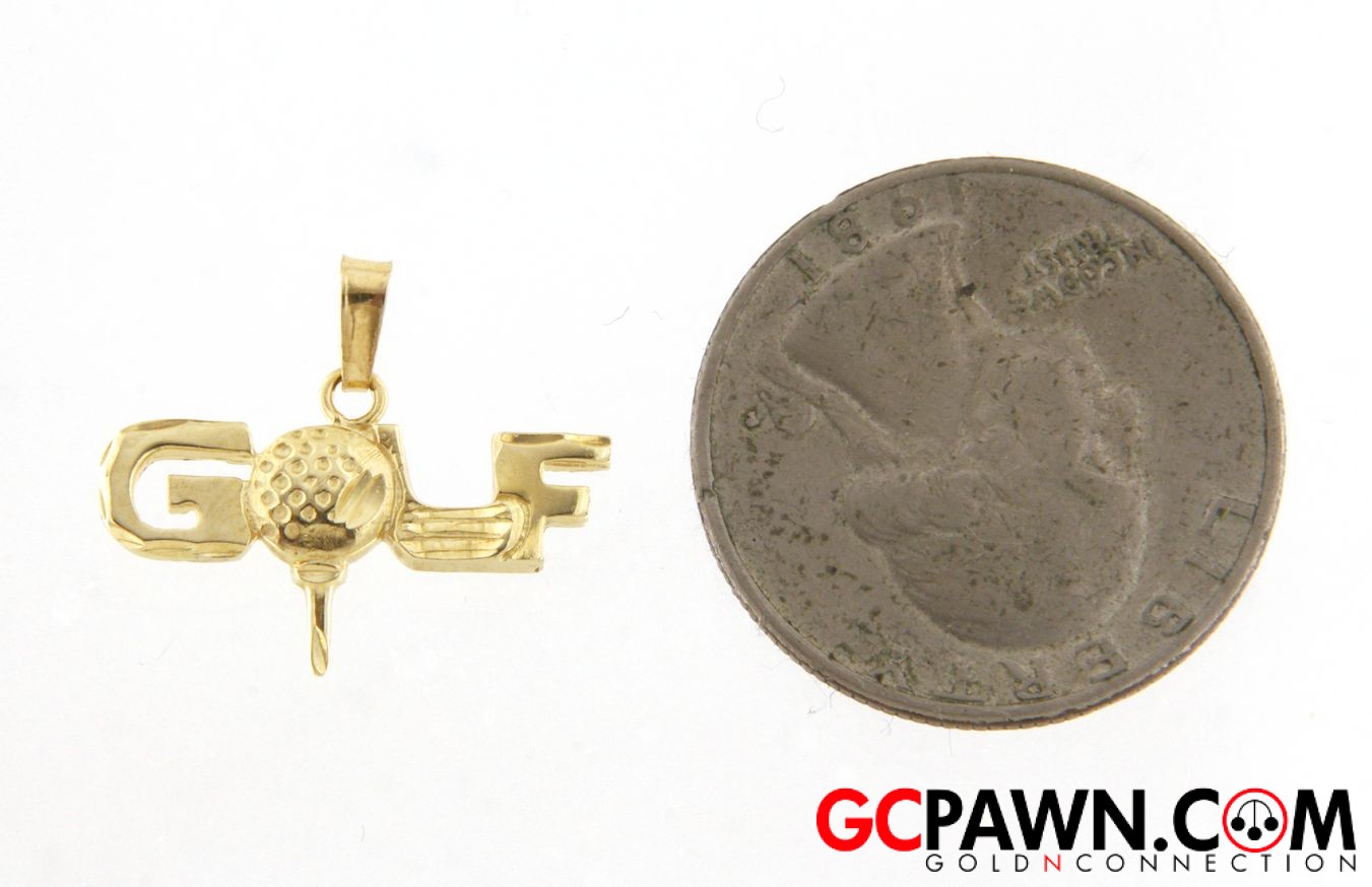 Unisex Charm 14kt Yellow Gold-img-3