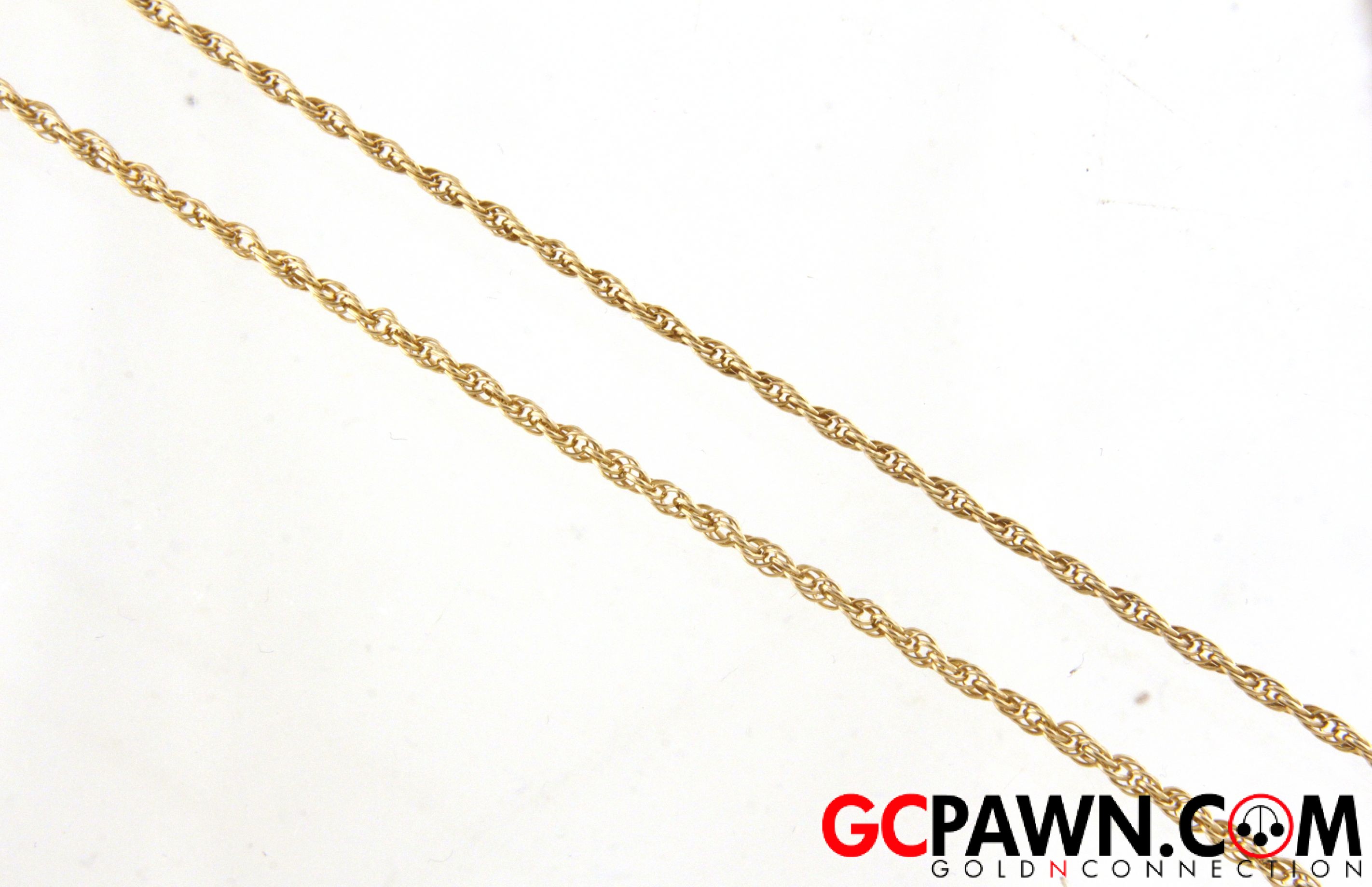 2mm Unisex Chain 14kt Yellow Gold-img-0
