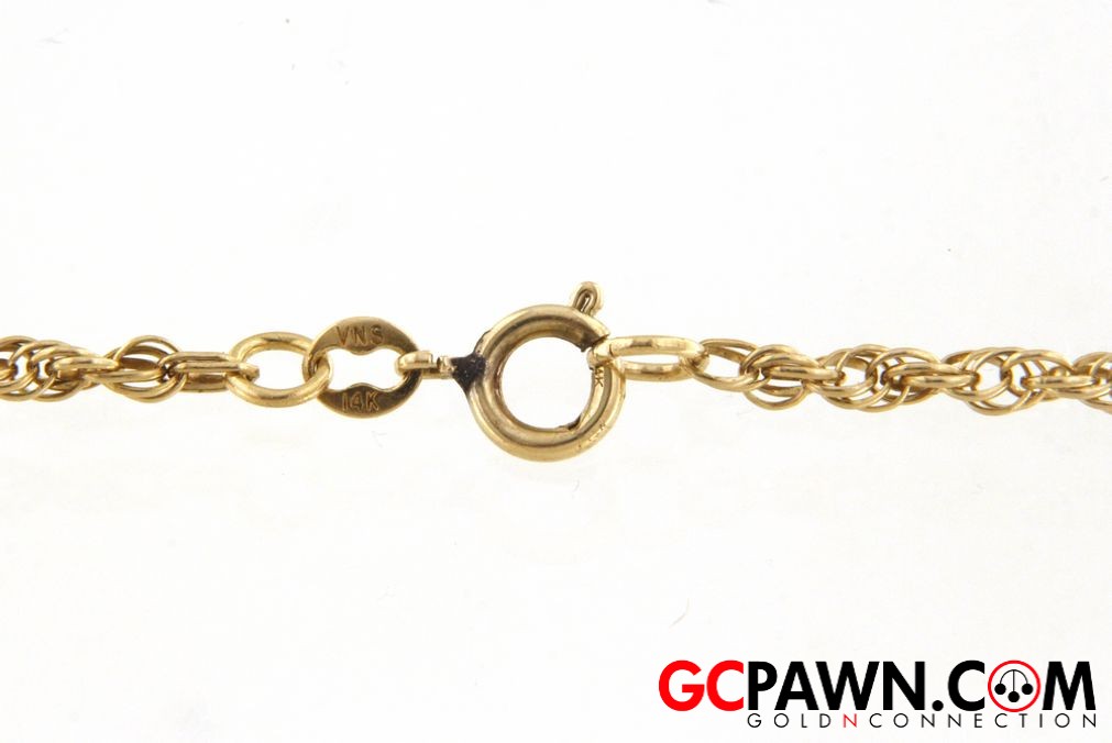 2mm Unisex Chain 14kt Yellow Gold-img-1