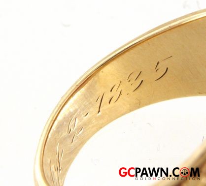 Cubic Zirconia Men's Class ring 10kt Yellow Gold-img-10