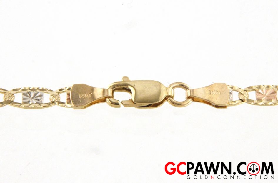 Valentino Link Women's Chain 14kt Yellow and Rose Gold-img-1