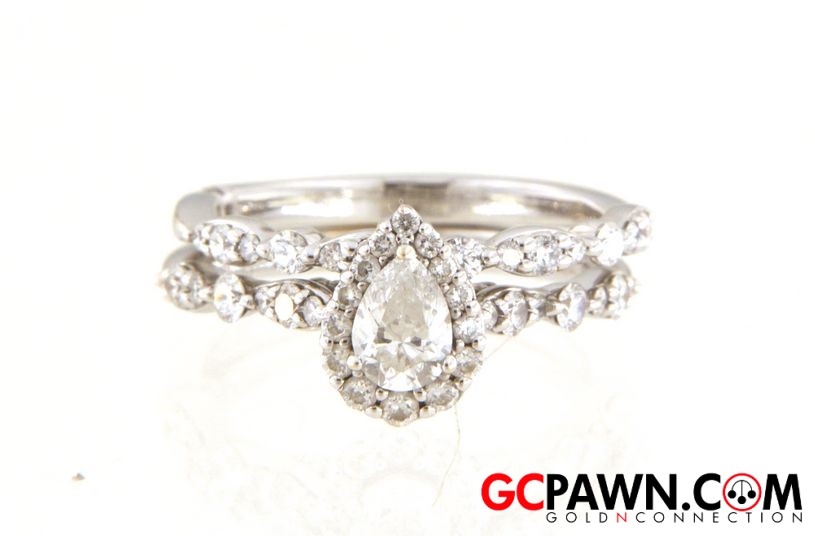 Monique Lhuillier Women's Wedding set 18kt White Gold-img-0