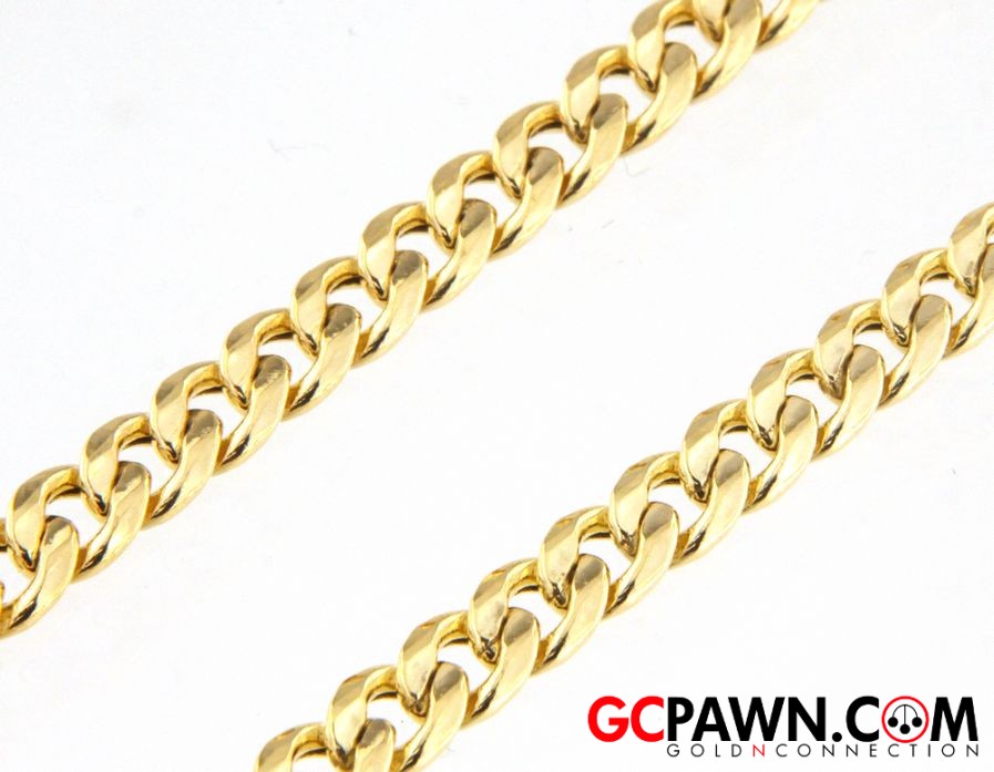 24" Unisex Chain 10kt Yellow Gold-img-0