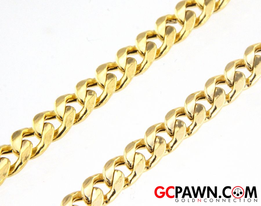 24" Unisex Chain 10kt Yellow Gold-img-0