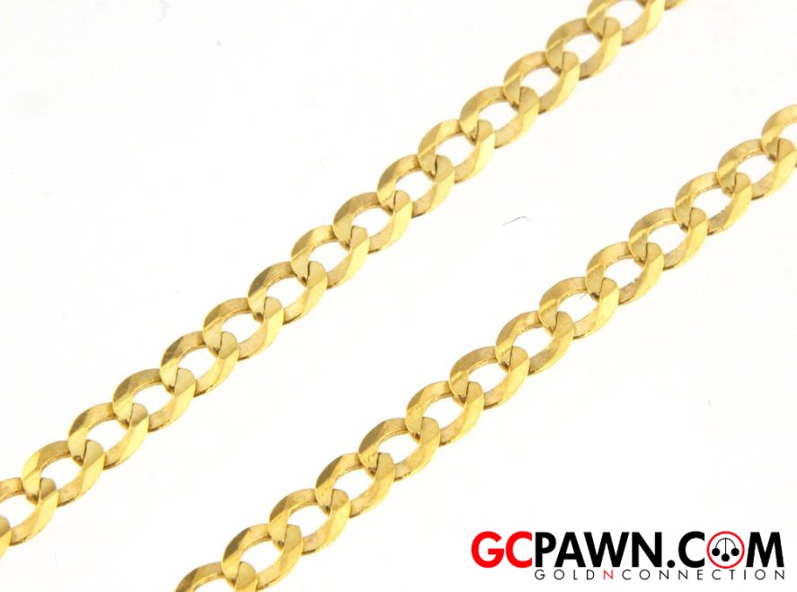 22" Unisex Chain 10kt Yellow Gold-img-0