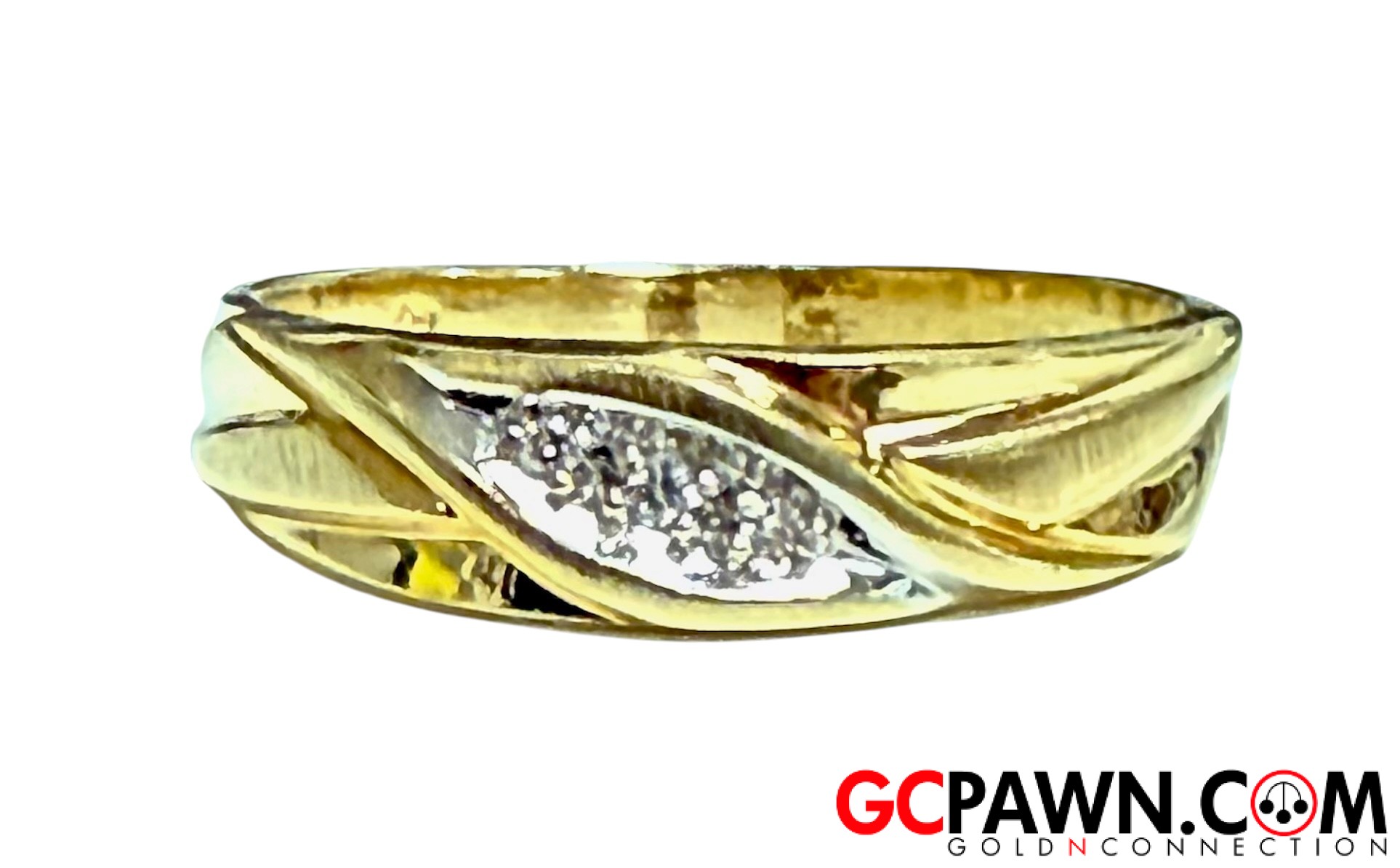 .03 Unisex Wedding band 14kt Yellow Gold-img-0