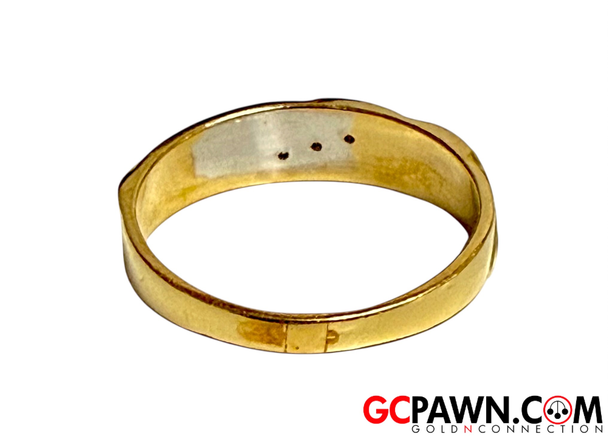 .03 Unisex Wedding band 14kt Yellow Gold-img-2