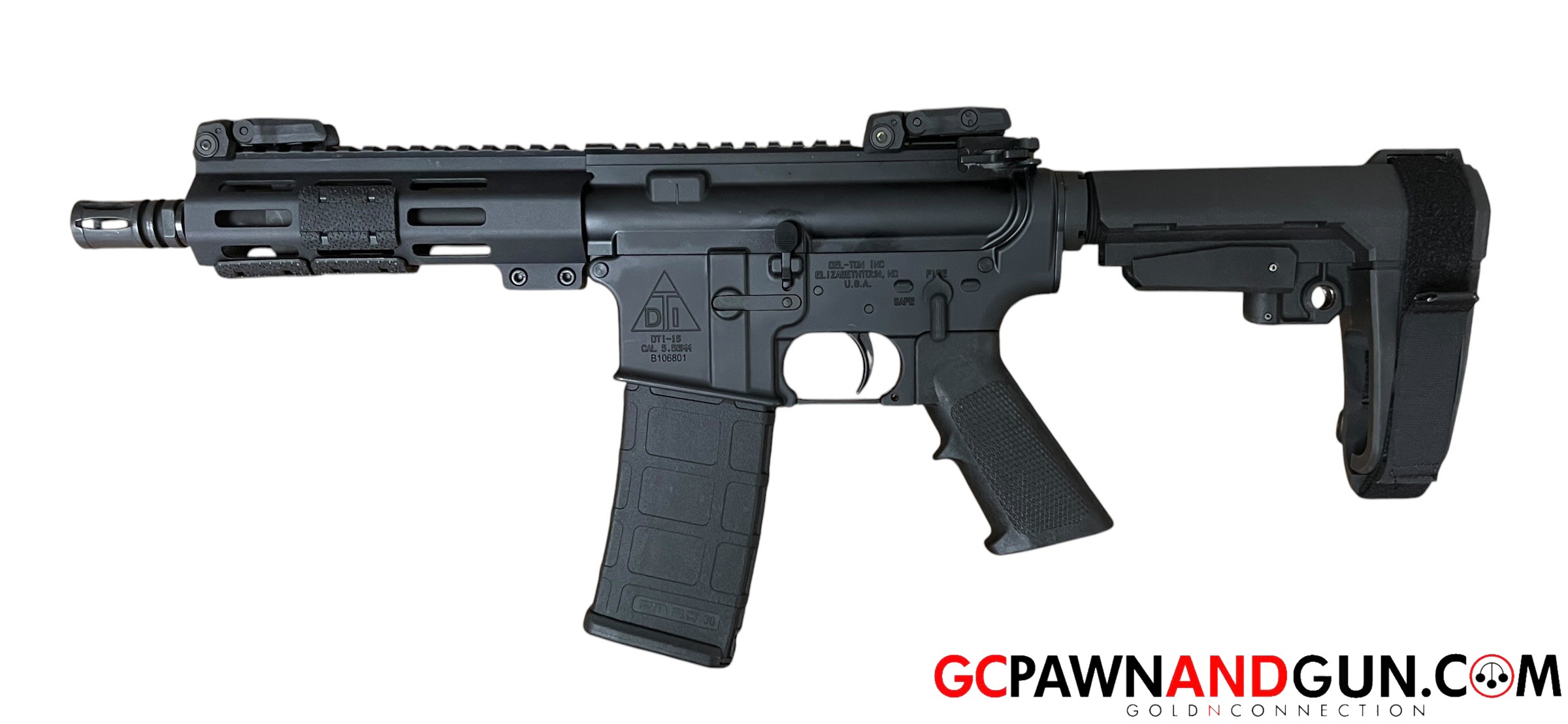 Del-Ton Lima M-Lok Pistol - PFT75-4 5.56 x 45 MM nato 7.5"-img-0